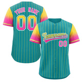 Custom Baseball Jersey Gradient Pinstripe Design Name Number Sports Shirt For Men