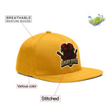 VVHL Old Gold S7-Angry-Byrds-1 3D Puff Embroidery Flat Embroidery Baseball Cap
