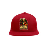 VVHL Red S7-Sicilian-Slicers 3D Puff Embroidery Flat Embroidery Baseball Cap