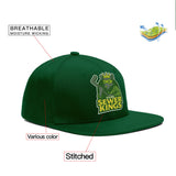 VVHL Green S7-Sewer-Kings 3D Puff Embroidery Flat Embroidery Baseball Cap