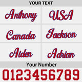 Custom White Pink 3D Puff Embroidery Flat Embroidery Casual Sport Baseball Cap