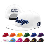 Custom White Pink 3D Puff Embroidery Flat Embroidery Casual Sport Baseball Cap