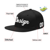 Custom Black Crimson-Khaki 3D Puff Embroidery Flat Embroidery Casual Sport Baseball Cap
