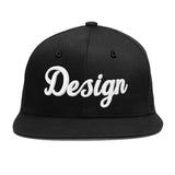 Custom Black Crimson-Khaki 3D Puff Embroidery Flat Embroidery Casual Sport Baseball Cap