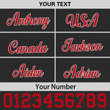 Custom Black Crimson-Khaki 3D Puff Embroidery Flat Embroidery Casual Sport Baseball Cap