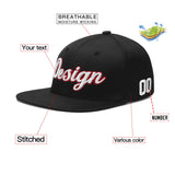 Custom Black Crimson-Khaki 3D Puff Embroidery Flat Embroidery Casual Sport Baseball Cap