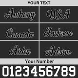 Custom Black White-Gold 3D Puff Embroidery Flat Embroidery Casual Sport Baseball Cap