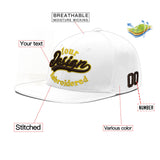 Custom White Pink 3D Puff Embroidery Flat Embroidery Casual Sport Baseball Cap