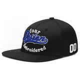 Custom Black 3D Puff Embroidery Flat Embroidery Casual Sport Baseball Cap