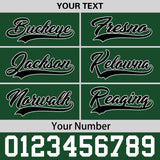 Custom Green Neon Green-White 3D Puff Embroidery Flat Embroidery Casual Sport Baseball Cap