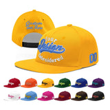 Custom Yellow Black 3D Puff Embroidery Flat Embroidery Casual Sport Baseball Cap