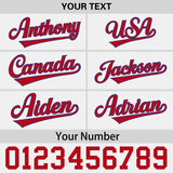 Custom White Pink 3D Puff Embroidery Flat Embroidery Casual Sport Baseball Cap