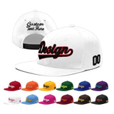 Custom White Pink 3D Puff Embroidery Flat Embroidery Casual Sport Baseball Cap