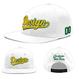 Custom White Pink 3D Puff Embroidery Flat Embroidery Casual Sport Baseball Cap