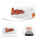 Custom White Pink 3D Puff Embroidery Flat Embroidery Casual Sport Baseball Cap