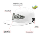 Custom White Pink 3D Puff Embroidery Flat Embroidery Casual Sport Baseball Cap