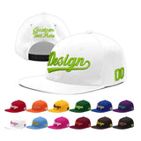 Custom White Pink 3D Puff Embroidery Flat Embroidery Casual Sport Baseball Cap