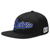 Custom Black 3D Puff Embroidery Flat Embroidery Casual Sport Baseball Cap
