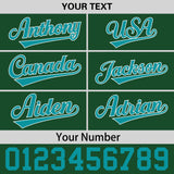 Custom Green Neon Green-White 3D Puff Embroidery Flat Embroidery Casual Sport Baseball Cap