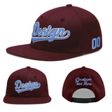 Custom Jujube Red Orange 3D Puff Embroidery Flat Embroidery Casual Sport Baseball Cap