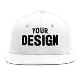 Custom White Pink 3D Puff Embroidery Flat Embroidery Casual Sport Baseball Cap