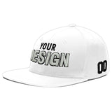 Custom White Pink 3D Puff Embroidery Flat Embroidery Casual Sport Baseball Cap