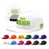 Custom White Pink 3D Puff Embroidery Flat Embroidery Casual Sport Baseball Cap