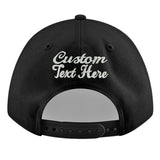 Custom Black 3D Puff Embroidery Flat Embroidery Casual Sport Baseball Cap