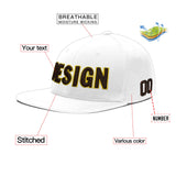 Custom White Pink 3D Puff Embroidery Flat Embroidery Casual Sport Baseball Cap