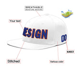 Custom White Pink 3D Puff Embroidery Flat Embroidery Casual Sport Baseball Cap