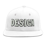Custom White Pink 3D Puff Embroidery Flat Embroidery Casual Sport Baseball Cap