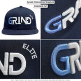 Custom Black Crimson-Khaki 3D Puff Embroidery Flat Embroidery Casual Sport Baseball Cap