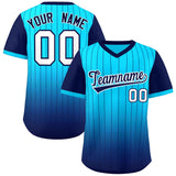 Custom Gradient Fashion Pullover Pinstripe Baseball Jersey Design Name and Numbers Training Shirts