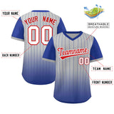 Custom Gradient Fashion Pullover Pinstripe Baseball Jersey Design Name and Numbers Training Shirts