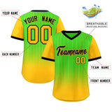 Custom Gradient Blank Pullover Pinstripe Baseball Jersey Personalized Name and Numbers Training uniform