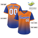 Custom Gradient Blank Pullover Pinstripe Baseball Jersey Personalized Name and Numbers Training uniform