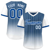 Custom Gradient Blank Pullover Pinstripe Baseball Jersey Personalized Name and Numbers Active Training Shirts
