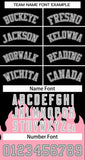 Custom Graffiti Pattern Flame Personalized Stitched Name Number Bomber Jackets Varsity Full-Snap Jacket