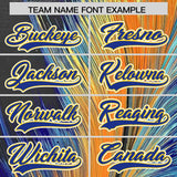 Custom Royal Varsity Full-Snap Feather Fluid Pattern Letterman Baseball Jacket