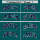 Custom Aqua Varsity Full-Snap Color Block Letterman Jacket