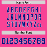 Custom Pink Varsity Full-Snap Color Block Letterman Jacket