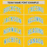 Custom Yellow Varsity Full-Snap Color Block Letterman Jacket