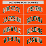 Custom Orange Varsity Full-Snap Color Block Letterman Jacket