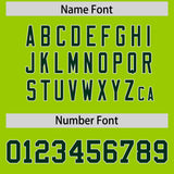 Custom Neon Green Varsity Full-Snap Color Block Letterman Jacket