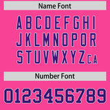 Custom Pink Varsity Full-Snap Color Block Letterman Jacket