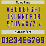 Custom Old Gold Varsity Full-Snap Color Block Letterman Jacket