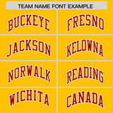 Custom Yellow Varsity Full-Snap Color Block Letterman Jacket