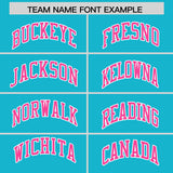 Custom Sky Blue Varsity Full-Snap Color Block Letterman Jacket