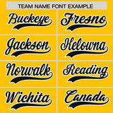 Custom Yellow Varsity Full-Snap Color Block Letterman Jacket