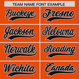 Custom Orange Varsity Full-Snap Color Block Letterman Jacket